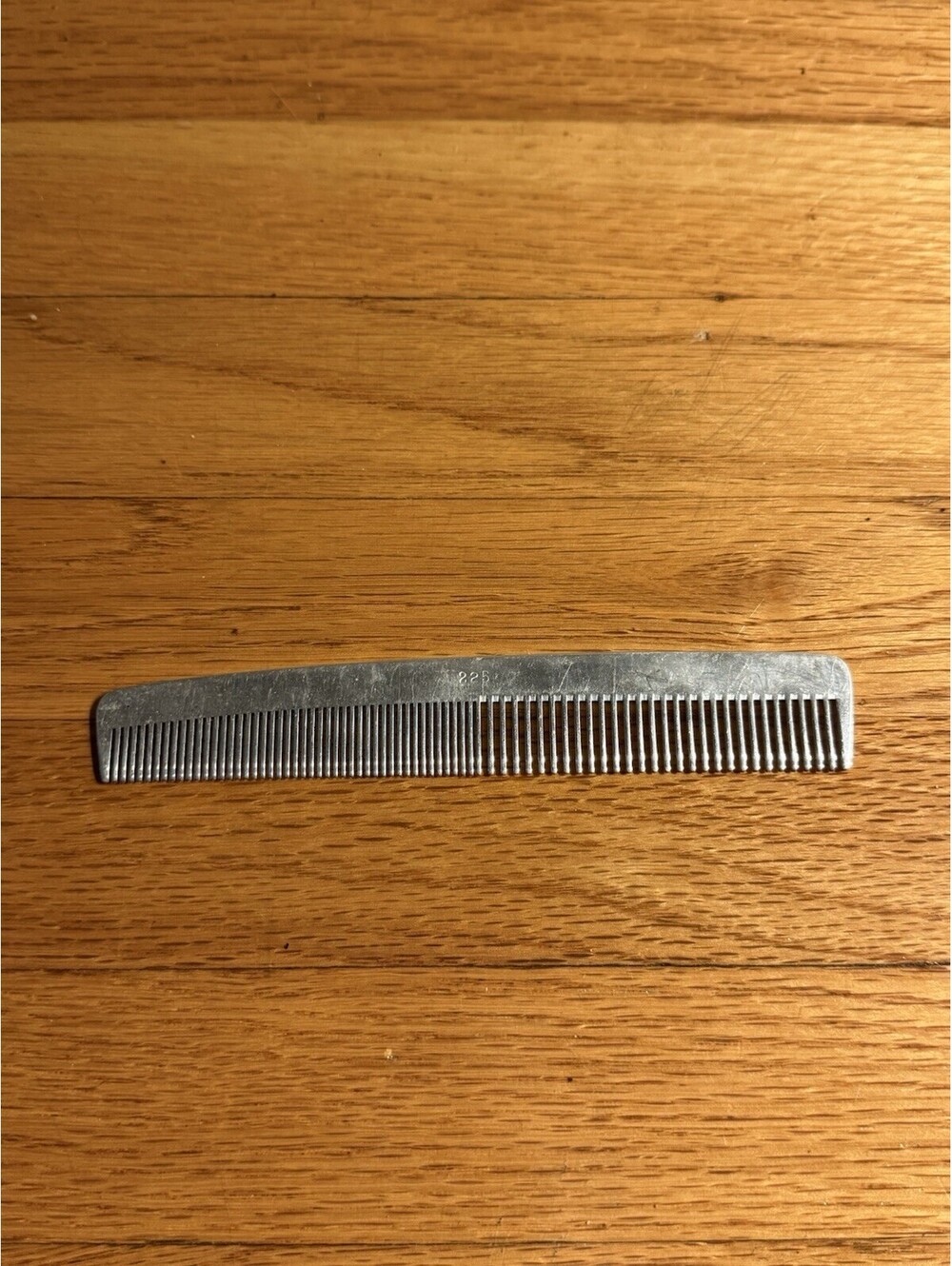 Vintage Betty Dain 225 Metal Barber Hair Comb Made in Sweden Fine & Wide Tooth